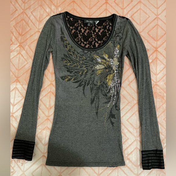 Miss Me Tops - Miss Me Long Sleeve Top